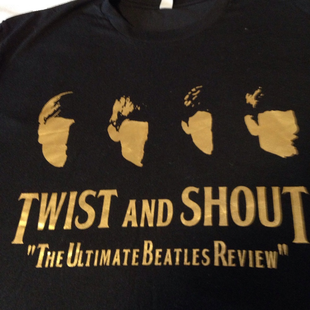 Beatles Twist and Shout Black T-Shirt